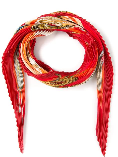 pleated scarf hermes|Hermes Pleated Scarf for sale .